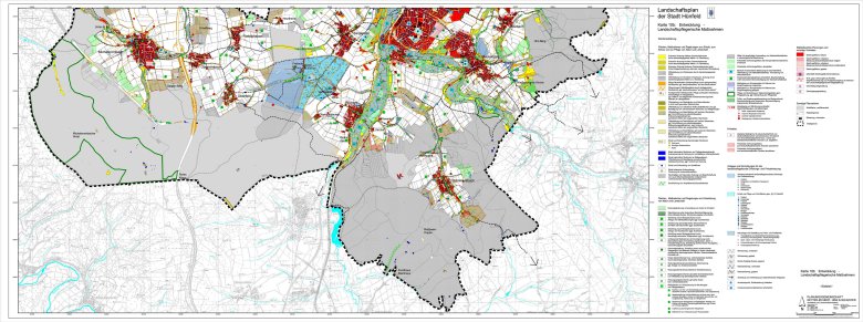 Karte 10b Entwicklung - landschaftspfl. Maßnahmen - Südblatt 
