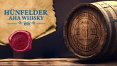 Fass mit dem Siegel des Hünfelder AHA-Whisky