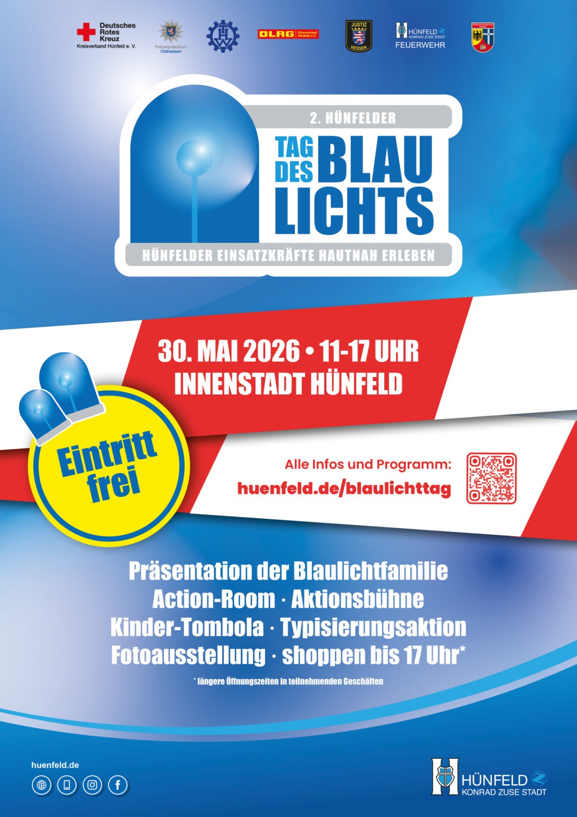 Plakat des Blaulichttages 2026