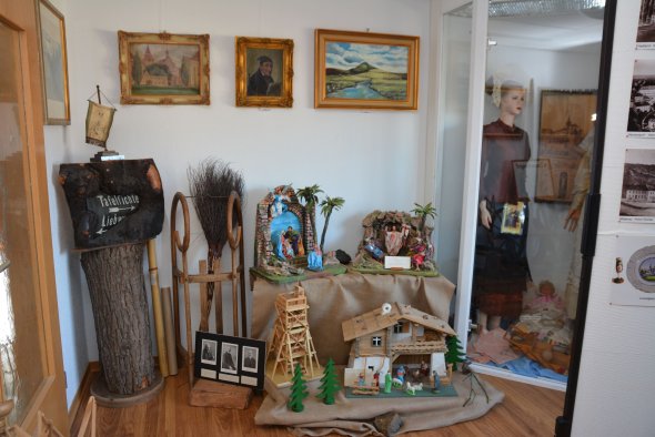 Blick in die Ausstellung Friedlandstube