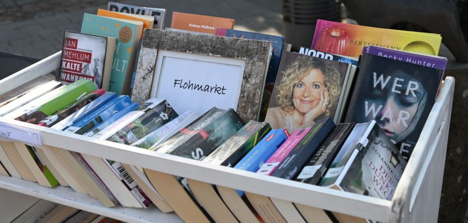 Bücherkiste vor der Stadtbibliothek