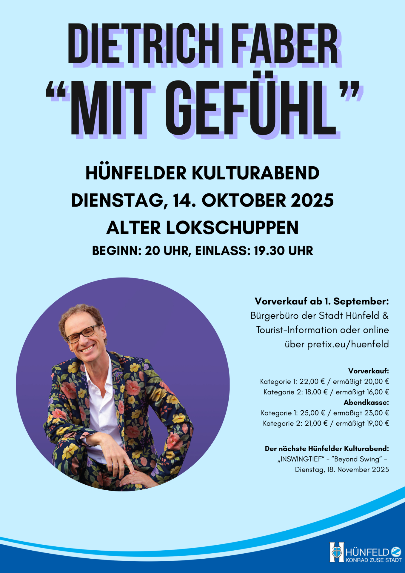 Hünfelder Kulturabend am Dienstag, 14. Oktober - 1