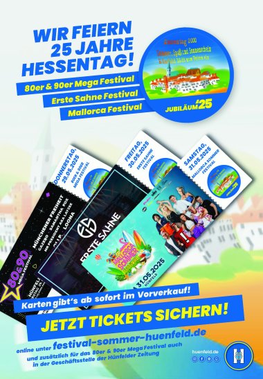 Plakat Festival Sommer Hünfeld