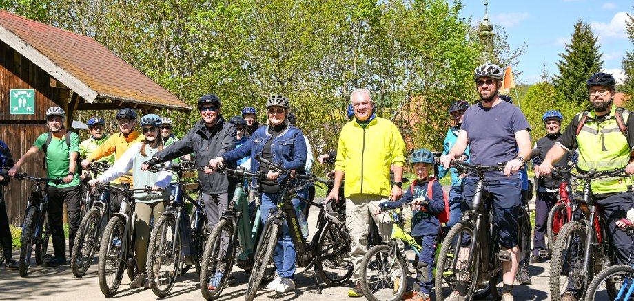 Eröffnung des Kegelspielradweges in Großentaft