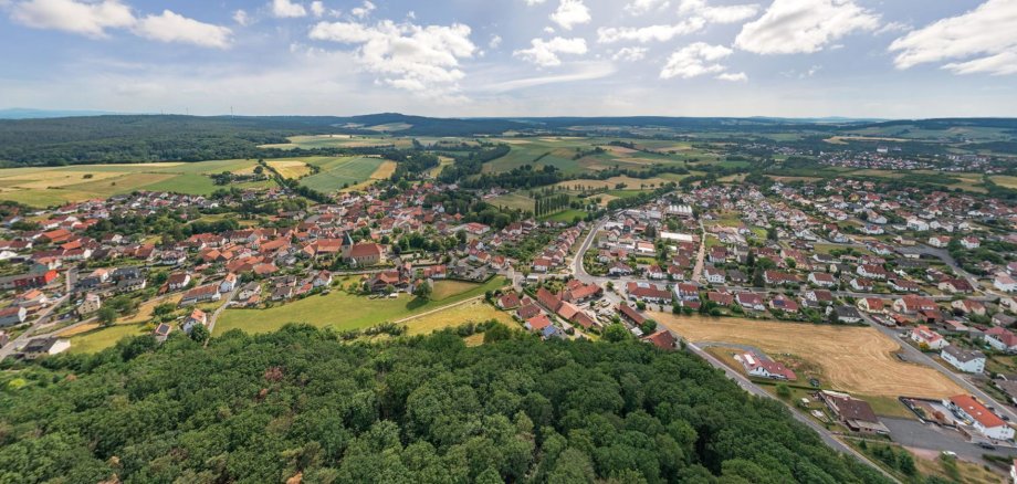 Luftbild von Mackenzell und Umgebung