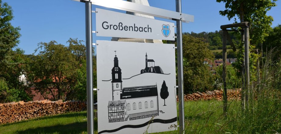 Ortstafel von Großenbach