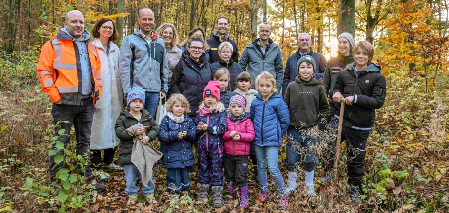 Bei der Spende im Stadtwald