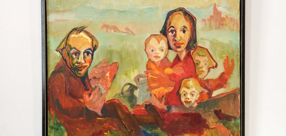Blick auf Gemälde im Museum
