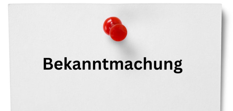 Bekanntmachung - 1