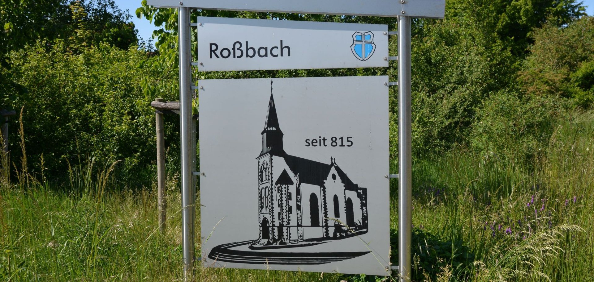 Ortsschild Roßbach