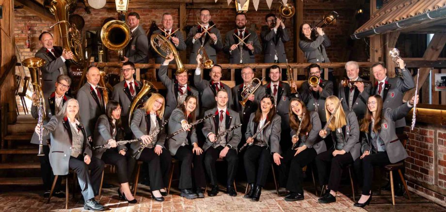 Gruppenbild Musikverein Dippers-Rhön