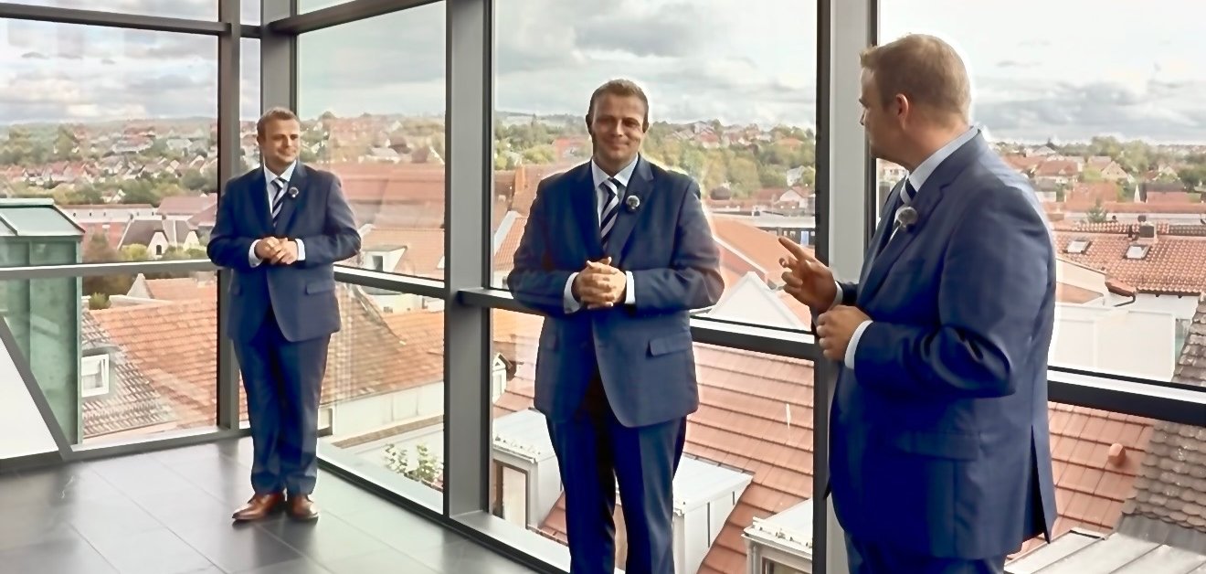 Ankündigung der kommenden Events durch Bürgermeister Benjamin Tschesnok