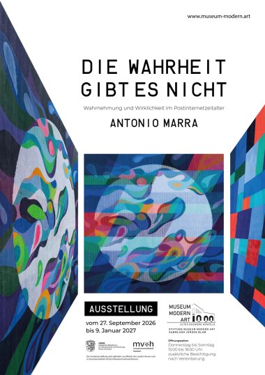 Plakat Ausstellung mit Antonio Marra